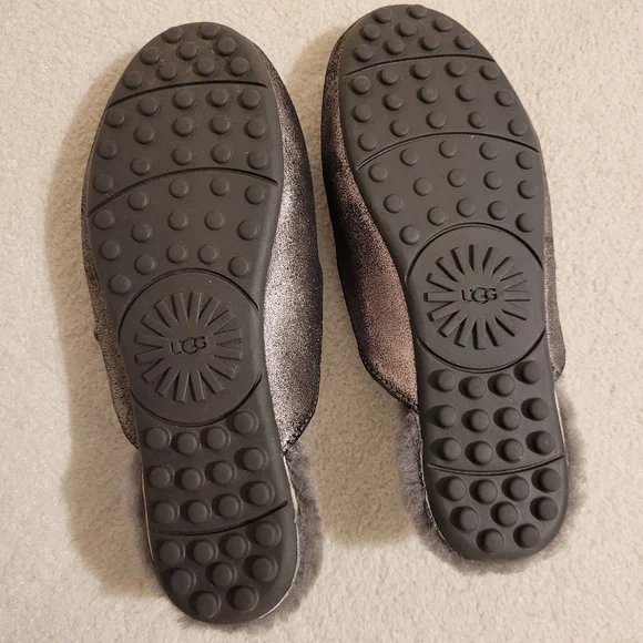 UGG Ansley Metallic Slippers - Pewter / Anthracite​ - Picture 3 of 6